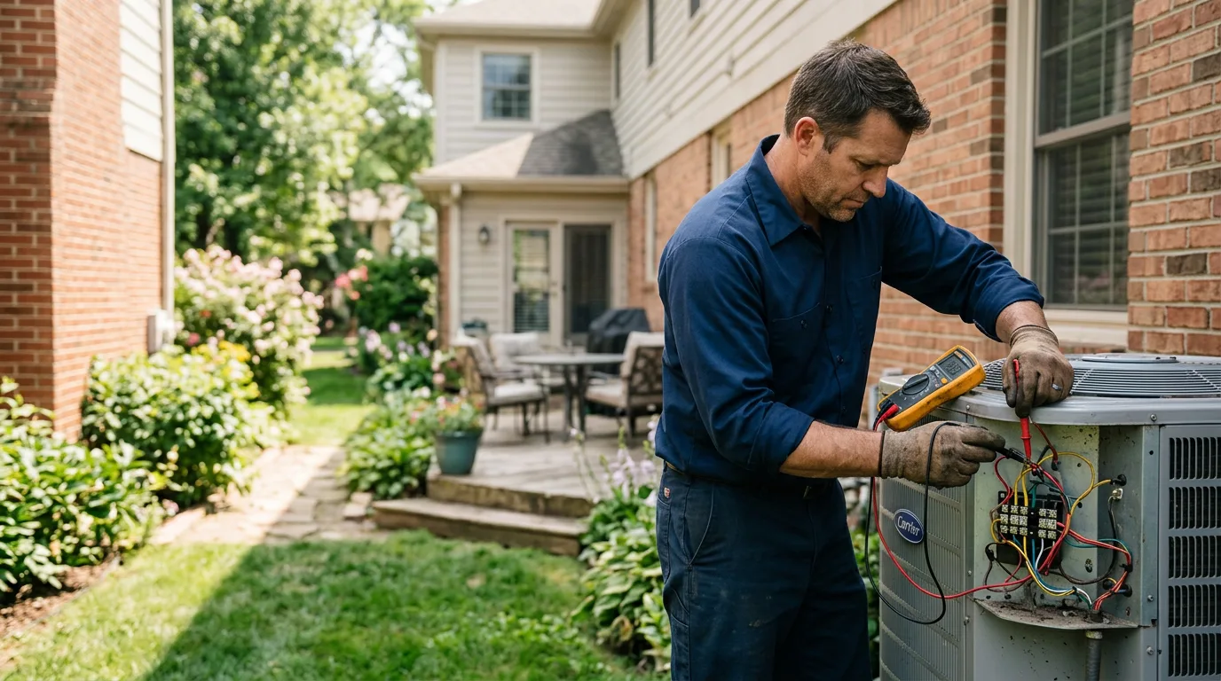 HVAC technician working near Stroud, OK